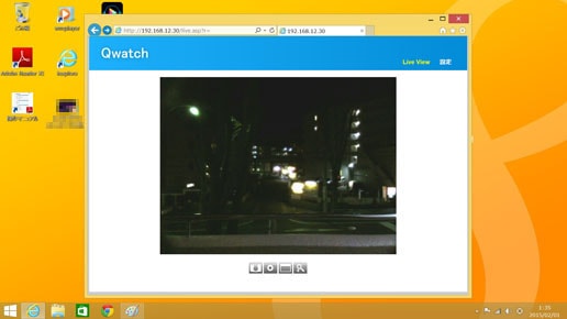 ネットワークカメラ映像をテレビでモニタ