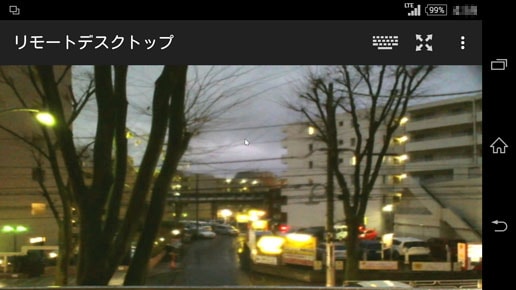 リモートデスクトップを用いたスマートフォン画面2