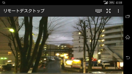 リモートデスクトップを用いたスマートフォン画面２