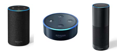 Amazon Echo、Amazon Echo Dot、Amazon Echo Plus
